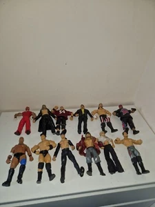 Jakks Pacific WRESTLING FIGURES BUNDLE 1999- 2003 12 Figures Wwf Wcw Wwe - Picture 1 of 9