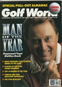 Revista RAY FLOYD 21/93 GOLF WORLD firmada con certificado de autenticidad Beckett - Imagen 1 de 1