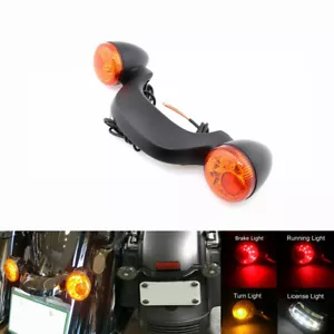 Barra de luz de freno trasero bala negra señal de giro para Harley Street Road Glide - Imagen 1 de 7