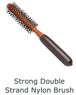 Escova de cabelo profissional redonda ponta sem corte de náilon para cabelos curtos FRETE GRÁTIS - Imagem 1 de 2