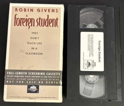 Foreign Student They Don’t Teach Life In A Classroom Full Length Screening VHS - Image 1 of 4
