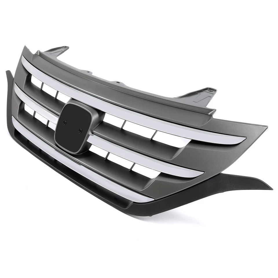 For 2012-2014 Honda CRV CR-V Front Bumper Grille Hood Upper Grill w/Chrome Trim - Image 1 of 4