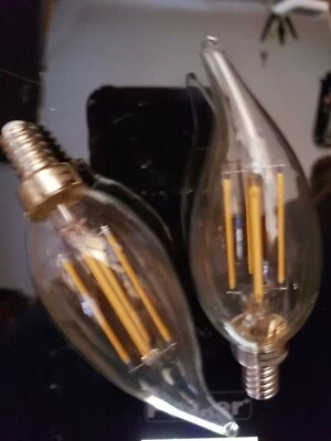 6 Feit Electric LED Candelabra Chandelier Dimmable Light Bulbs 3.8W 40 WATT  - Image 1 of 4