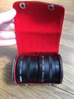 Ambico Video (V-3100) Wide Angle 0.5X S7/52 & Telephoto 1.5X S7/49 Lens + Case