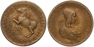 Germania - 100 marchi 1923 - provincia di Westfalia - Annette v. Droste-Hülshoff - Foto 1 di 1