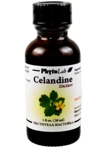 Celandine Tincture 1 fl oz  30 ml PhytoLab Celandine Extract Exp 11/2027 - Picture 1 of 1