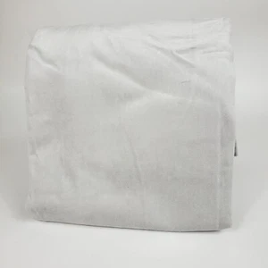 West Elm Cotton Velvet Unlined Curtain Drape 48"x84" Frost Gray OB READ - Picture 1 of 6