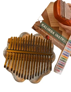 Kalimba 17 Keys Thumb Piano Transparent Acrylic Tuning Hammer Musical Instrument - Picture 1 of 4