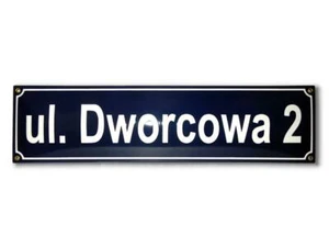 Namensschild Straßenschild Emaille 15x60 cm mit Wunschnamen | Premiumqualität - Picture 1 of 6
