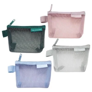 4 Pcs Mini Organizer Bags Pouch Set Nylon Breathable Mesh Portable Transparen... - Picture 1 of 8