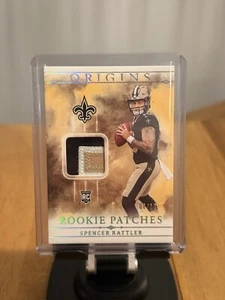 🔥2024 Spencer Rattler Origins Gold Rookie Patches /10🔥- New Orleans Saints - Picture 1 of 2