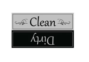 Clean / Dirty Dishwasher Magnet - Glossy Waterproof Magnet - 2 x 3.5 inches. - Picture 1 of 3