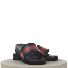 GUCCI: rubber slides - Black  Gucci shoes 681330JFA00 online at