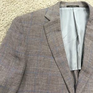 ERMENEGILDO ZEGNA Crossover recent sport coat blazer US 48R linen wool silk EUC - Picture 1 of 18