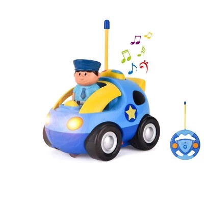 RC ferngesteuertes Mini Polizei Fahrzeug, Auto m. Fernsteuerung f. Kinder, Sound - Bild 1 von 4