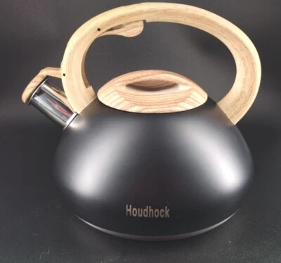 Houdhock Whistling Tea Kettle 3L Large Capacity Ergonomic Gun Metal Black NEW - Image 1 of 4