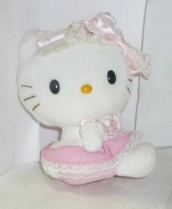 PELUCHE - HELLO KITTY CON VESTITINO ROSA - H. 17 CM - IN OTTIME CONDIZIONI - Imagen 1 de 3