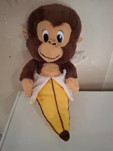 Peluche clásico de peluche Monkey Banana 13" - Imagen 1 de 3