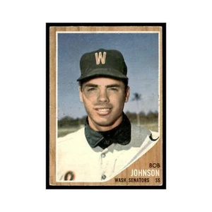 Bob Johnson Rookie 1962 Topps #519 Washington Senators Baseball Card VG - Picture 1 of 3