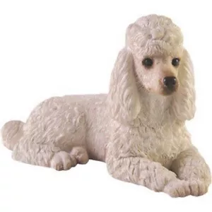 Estatuilla de caniche pintada a mano de blanco - Sandicast - Imagen 1 de 1