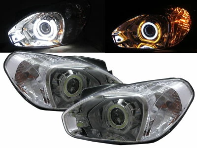 Faro Attitude MC MK1 05-11 Sedán COB 3D LED U Halo Cromo V1 para Dodge RHD Foto 1 de 4