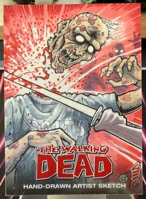 2012 Cryptozoic Walking Dead Comic S1 Walker Sword Sketch 1/1 [y0514] - Image 1 of 2