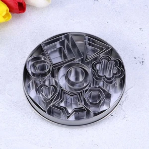 24 Pcs Bakeware Baking Utensils Stainless Steel Cookie Cutters Biscuit - Picture 1 of 11