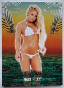 2025 BENCHWARMER GIRLS OF SUMMER MARY RILEY SILVER FOIL BASE CARD /25 - Picture 1 of 2