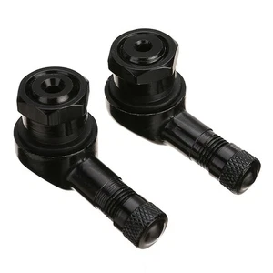 Long lasting Aluminum Alloy Valve for Black Motorcycle Tires Pack of 2 - Picture 1 of 9