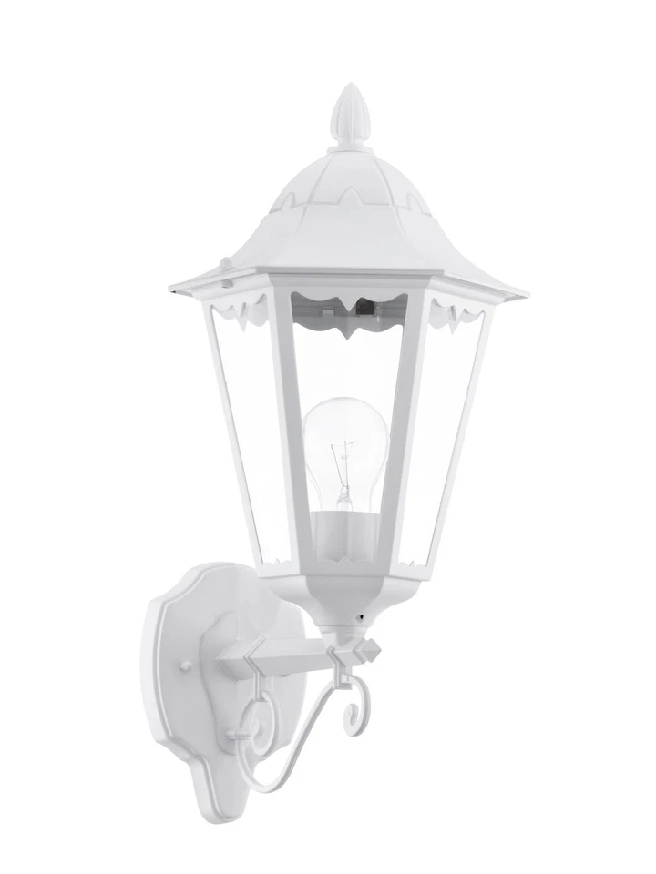 Wandaußenleuchte Weiß E27 Hauswandleuchte Außenleuchte Fassadenleuchte Lampe - Bild 1 von 1