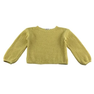 H&M Pullover 7-8 Jahre gelb Rippstruktur Strick - Bild 1 von 9
