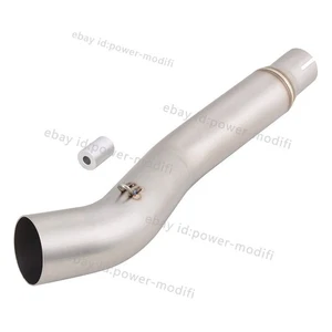 51mm For Honda CBR250R 2011-2016 Steel Connect Tube Exhaust Tips Mid Link Pipe - Picture 1 of 7