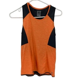 Women’s Second Skin activewear tank Size XS orange grey - Picture 1 of 9