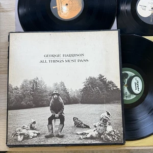 GEORGE HARRISON All Things Must Pass 🍏 Original 1970 US Press 3XLP boxset! - Picture 1 of 5