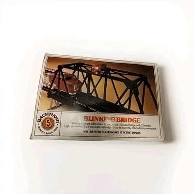 Vtg Bachmann HO Scale Over Under Blinking Bridge Parts Lot - Image 1 of 3