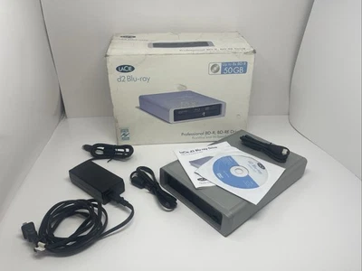 LaCie D2 Blu-Ray DVD USB FireWire External Drive 12x BD-R In Box - Image 1 of 4