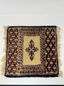 Antik Vintage Miniatur Teppich Verkäufer Muster Tischplatte Carpet - Bild 1 von 15