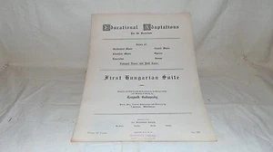 SHEET MUSIC TEACHER'S LIBRARY NO. 342 FIRST HUNGARIAN SUITE - Picture 1 of 7