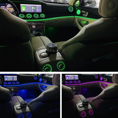 8PCS Ambient Light For Mercedes Benz E-Class W213 E300 E63S 2017+ AC Vent LED - Image 1 of 4