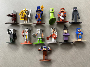 13 LOT of Minecraft Die-Cast 1.65" Nano Metalfigs Metal Figures Jada Toys