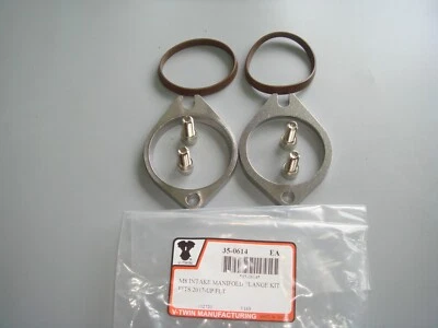 Harley M8 Intake Manifold Flanges Seals Kit Milwaukee Eight V-Twin 35-0614  S3 - Image 1 of 4
