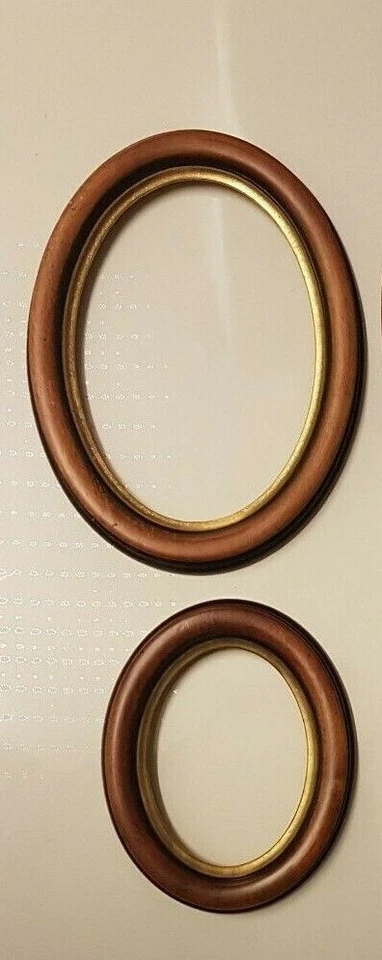 FRATELLIMORANA.IT Cornice ovale in legno NOCE F.oro per quadri, foto, stampe,poster ecc. italiane