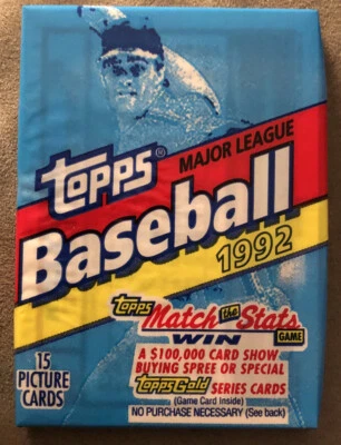 1992 Topps Wax Pack Kelly Gruber Blue Jays (Topo) Von Hayes Phillies (Costas) - Imagem 1 de 2