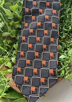 Corbata de seda grande y alta Kilburne and Finch para hombre Foto 1 de 4