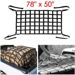 Heavy Duty Cargo Net for Pickup Truck Bed Rooftops Carrier S-Hooks 78" x 50" - Bild 1 von 12