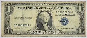 1935 G US 1 Dollar Banknote - Silver Certificate; Blue Seal; No Motto - P#416NM - Picture 1 of 7