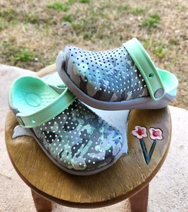 Crocs Lite Ridge "Gray Camo" PS 13C - Picture 1 of 7