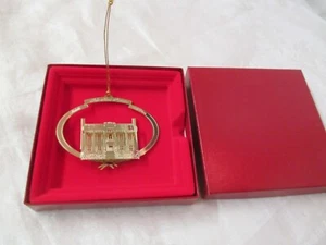 Vintage Brass Christmas Ornament Nashville Belle Mead Plantation MIB #33 - Picture 1 of 4