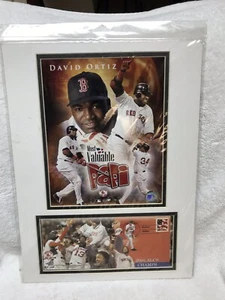 David Ortiz Boston Red Sox Double Matted Sports Photo Most Valuable Papi - Picture 1 of 1
