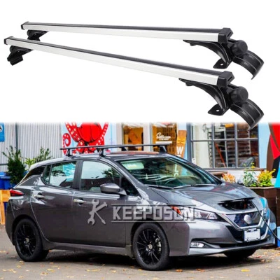 48" Roof Rack Top Cross Bars Cargo Luggage Carrier For Nissan LEAF 2011-2022 UK - Image 1 of 4